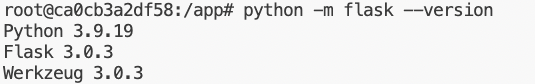 python -m flask --version