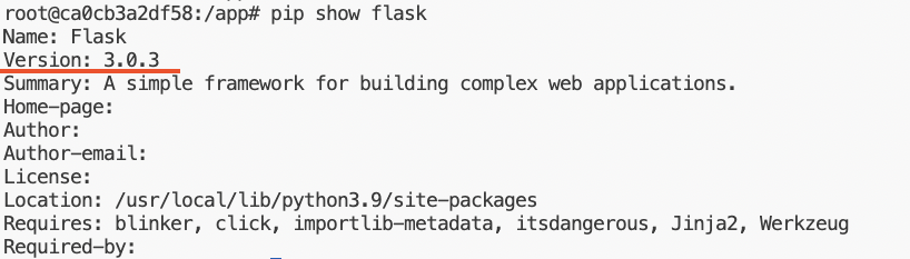 pip show flask